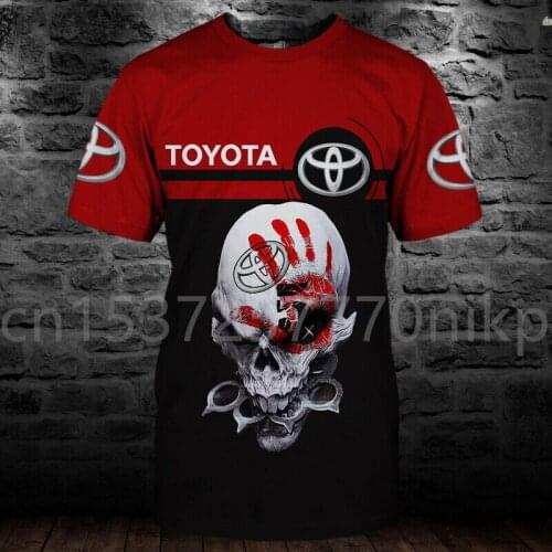 2021 New TOYOTA Mens T-shirt Anime Casual Oversized T Shirt Harajuku Round Neck Short Sleeve High Quality Cotton Graphic Tshirt