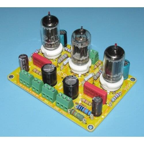5687+5686 constant current source load front stage amplifier board, low internal resistance and large dynamic circuit