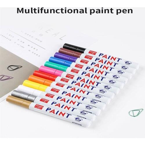 Tile Marker Mark Pen Repair Wall Pen White Grout Marker Odorless Non Toxic for Tiles Floor and Tyre Suitable Car Painting