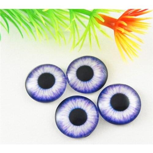 GraceAngie Round 30mm Time Gem Glass Lizard Frog Dragon Mini Eyes Cabochon Dome Cover Accessory for Cameo Jewelry Cover 10Pieces