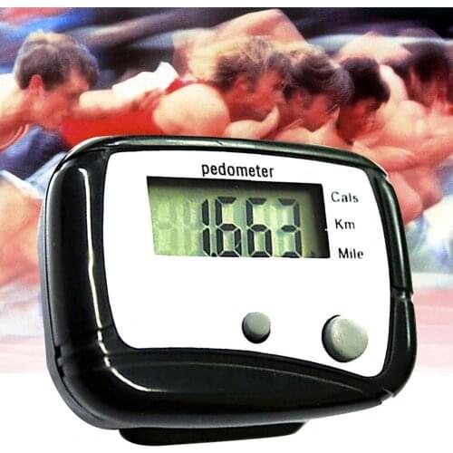 Multifunctional Walking Step Counter 3D Pedometer Waterproof Movement Calories Counting Mini LCD Display Fitness Equipments