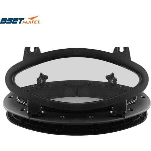 Marine Boat Yacht RV Oval Shape Porthole ABS Plastic Oval Hatches Port Lights Replacement Windows Port Hole Opening Portlight