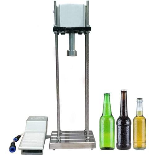 Manual Capping Machine Cap sealing machine Semi-automatic Commercial Pneumatic beer capping machine Household Beer Bottle Capper