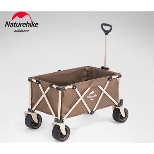 Naturehike Removable Folding Outdoor Camp Carts Self-driving Tour Camping Equipment Small Trolley Car For Traveling Nature Hike