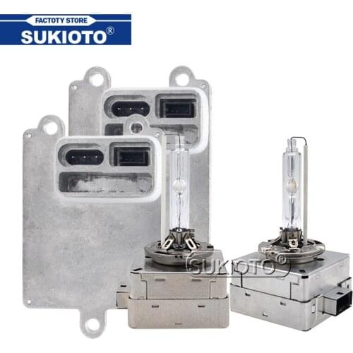 SUKIOTO Original AC 55W Xenon D1S HID Kit Car Light Electronic Ballast Xenon D3S D1S Auto Headlamp Bulb 6000K 5000K 8000K 4300K