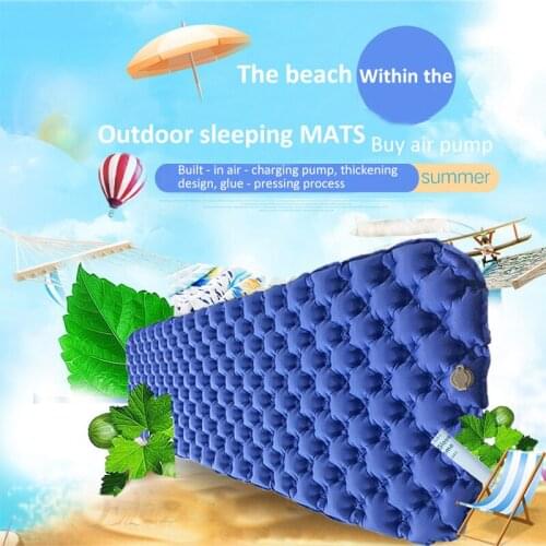 Ultralight Outdoor Air Mattress Moistureproof Inflatable Air Mat With Camping Bed Tent Camping Mat Sleeping Pad