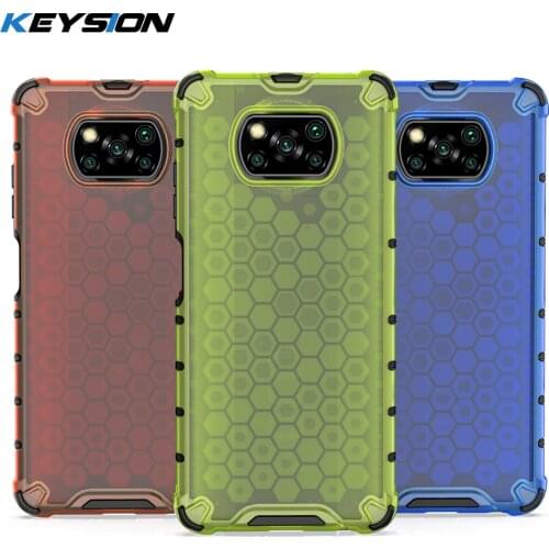KEYSION Shockproof Case for Xiaomi POCO X3 NFC M3 M2 Pro X2 Honeycomb Phone Cover for Xiaomi Mi 10T Pro 5G Mi 10T Lite 10 Ultra