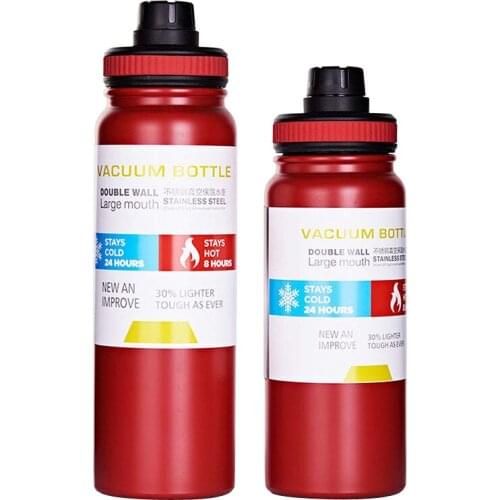 UPORS 600ml 800ml Sport Water Bottle Large Capacity Stainless Steel Tumbler Portable Double Wall Insulated Vacuum Thermos Bottle