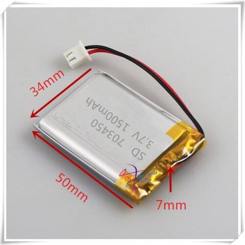 XHR-2P 2.54 703448 1500mAh 3.7V 703450 intelligent polymer lithium ion battery Home Furnishing story