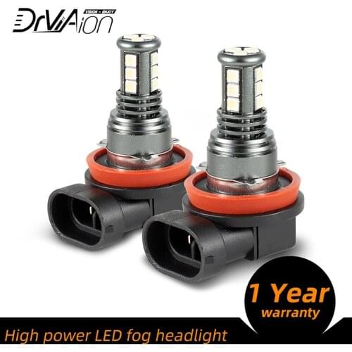 2PCS H8/H9 H11 3030 12SMD LED Fog Lights 12V 6500K Car Lamp Auto Light Bulbs