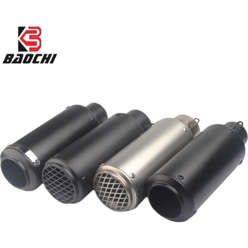 60MM Motorcycle Exhaust Pipe Tube Escape Muffler DB Killer 51MM FOR Msx125 Gy6 Cbr 650f Cb650f R3 Z900 Yzf 250 Gsf250 Pitbike