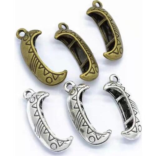 8pcs 28x11mm Alloy Boat Charms Pendants Fit For DIY Bracelets Necklace Earrings Jewelry Making