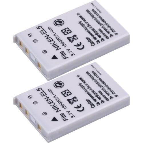 2Pcs Probty EN-EL5 EN EL5 Battery for Nikon Coolpix P4 P80 P90 P100 P500 P510 P520 P530 P5000 P5100 5200 7900 P6000 3700 4200
