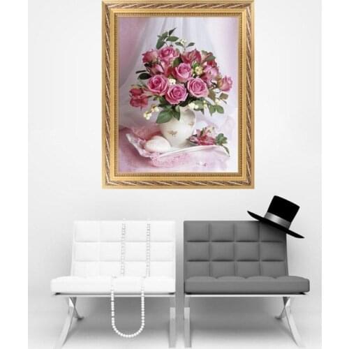 5D DIY Flower Diamond Embroidery Painting Cross Stitch Craft Home Decoration