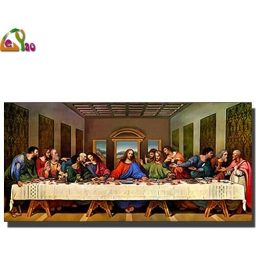 Diamond Painting Jesus Last Supper 5D Full Drill Embroidery mosaic Cross Stitch Handmade Art Christian faith Wall Sticker Gift