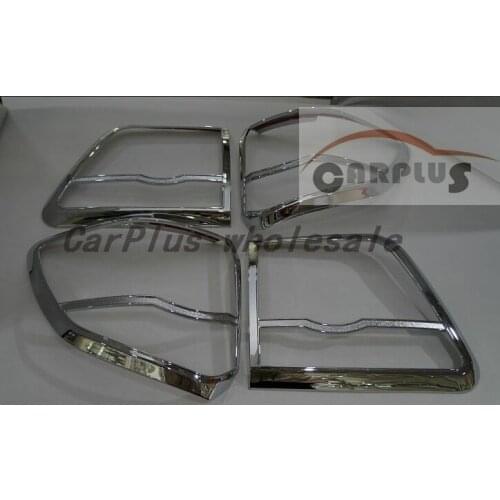 FREE SHIPING Chrome tail lamp cover for Toyota Fortuner 2012 6pcs ABS chrome handle cover