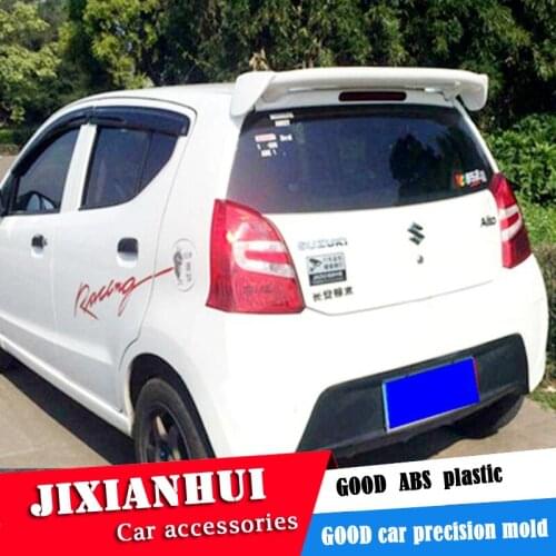 For Alto Spoiler 2003-2018 Suzuki Alto Spoiler ABS plastic Material Car Rear Wing Color Rear Spoiler
