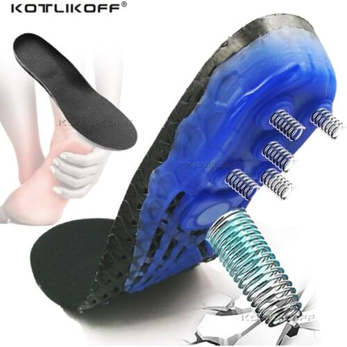 EVA Spring silicone orthopedic shoes sole Insoles For Super Shock Absorbant Elastic Sports Insole Foot Pain Relieve Shoe Insole