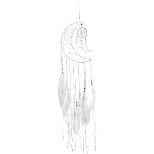 Moon Shaped Dream Catcher Tapestry Gift Wall Hanging Bedroom Decoration