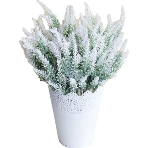 1Pc Artificial Fake Lavender Flower Plants Artificial Flowers Bridal Bouquet Wedding Party Home Office Decoration