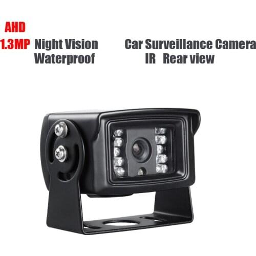 AHD 1.3MP Truck Backup Camera Waterproof Lorry Car Rear View Camera Vans School Bus Reverse Camera IR Night Vision DC12V