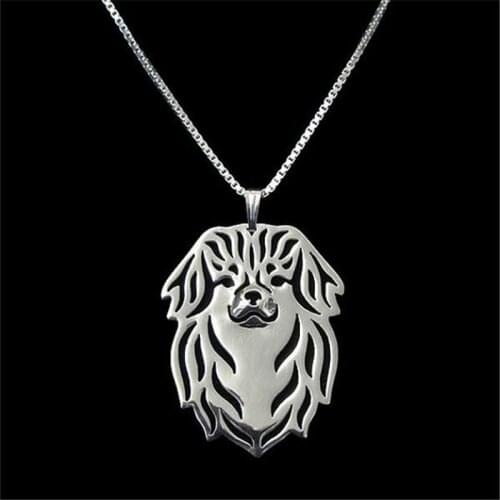 HOT Sale Hollow Pet Tibetan Spaniel women Pendant choker Necklace christmas gift for girl friend fashion pretty gift
