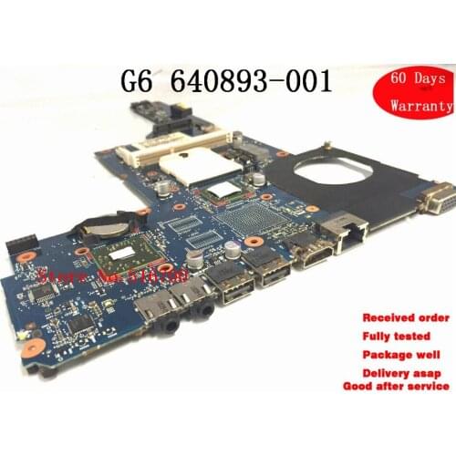 Laptop motherboard For HP G6 G7 g6-1b61ca mother board p/n: 640893-001 Tested