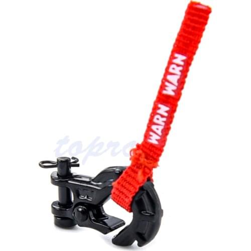 RC Metal Trailer Hook Winch Hook with Winch Pull Tag Decoration for 1/10 1:10 RC Crawler Car Axial SCX10 Traxxas TRX4 Parts