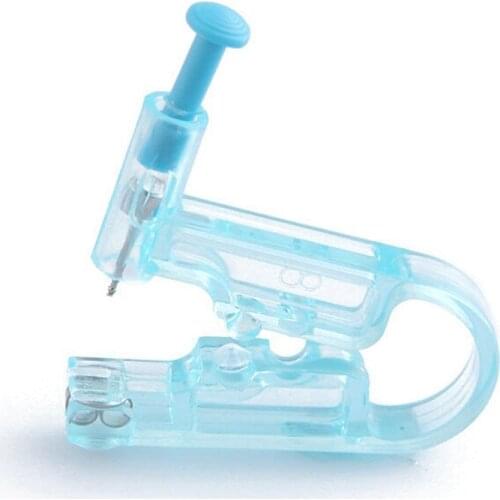 ATOMUS Painless Blue Ear Piercing Kit Disposable Safe Asepsis Body Ear Pierce Kit with Ear Stud Tattoo Accessories