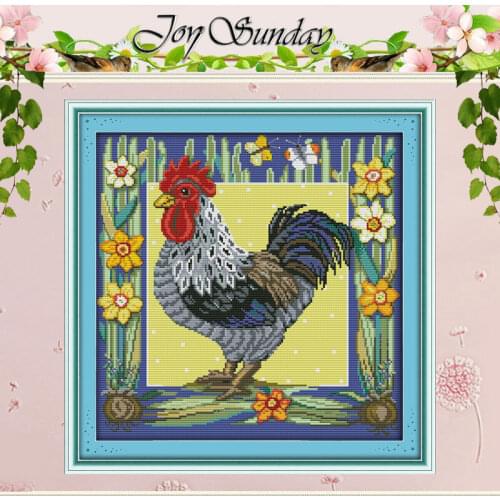 The Cock Pattern Counted Cross Stitch Handmade 11CT printed 14CT Cross Stitch animals Cross-Stitch Kit Embroidery for Needlework