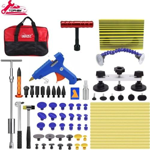 Car Body Paintless Dent Removal Tools Kit Glue Gun Slide Hammer Set For Car Hail Damage And Door Dings Repair