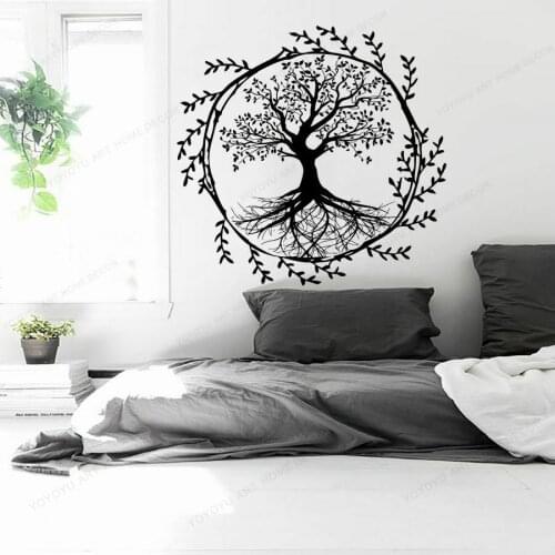 Tree Life Family Branch Rings Wall Decal Home decor Wall Paper Art viny removable Sticker Bedroom Wall Mural WU236