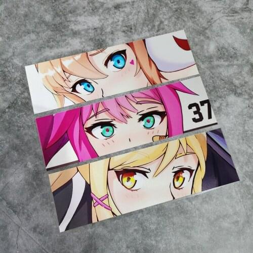 Car Stickers Computer Case Decals Auto Window Windshield Graphics for Anime Beauty Eyes