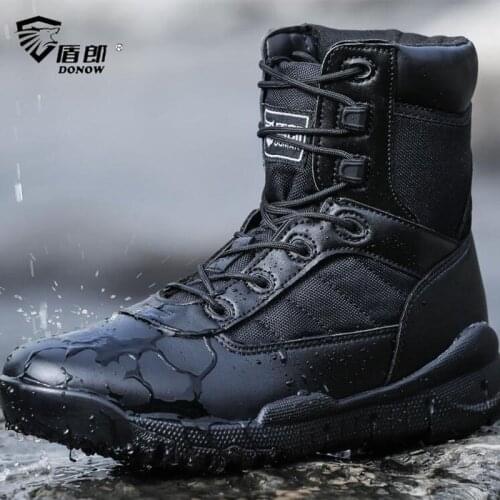 New Men Shoes Tactical Light Military Boots Combat Shoes Special Force Botas Militares Breathable Working Shoes Mens Boots