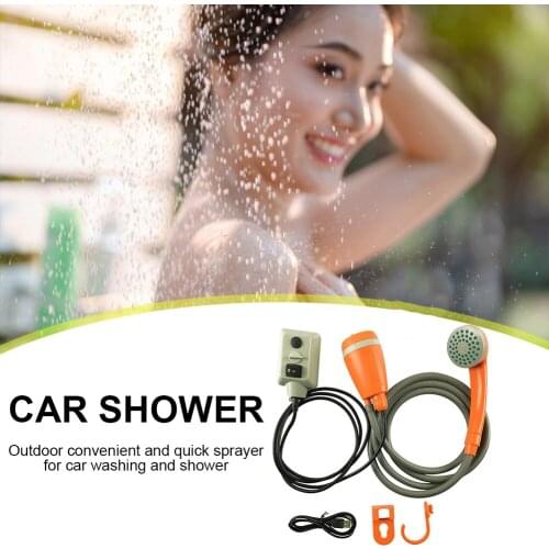 Portable Car Washer Shower Pump Set USB Charge Outdoor Camp Hiking Bathing Outdoor Travel Caravan Van Pet Water Tank