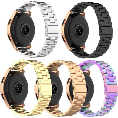 Steel Strap Stainless Steel Unisex 20mm Universal Steel Belt For Huami Amazfit BIP For Samsung Galaxy Watch For S3 Three Beads