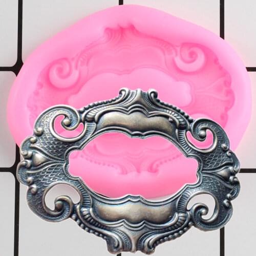 Frame Silicone Mold Scroll Cake Border Fondant Molds DIY Wedding Cake Decorating Tools Candy Clay Chocolate Gumpaste Mould