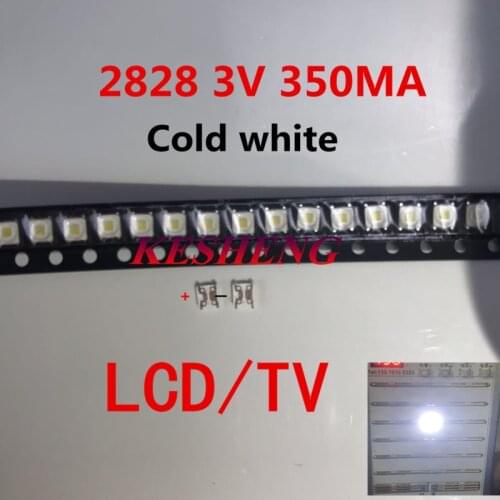 SMD LED 3228 3V Cool White 2828 1.5W High Power For SAMSUNG TV Backlight 3255 400PCS/Lot
