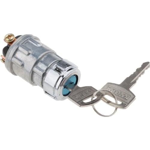 Universal 12V Ignition Cylinder Switch Lock+2 Keys 3 Position For Car Truck