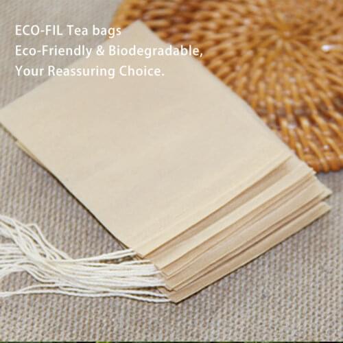 Free ship! 1000pcs/lot 70 X 90mm Disposable Tea/ Coffee bags Pure wood pulp food-grade filter paper, Empty tea bag with strings