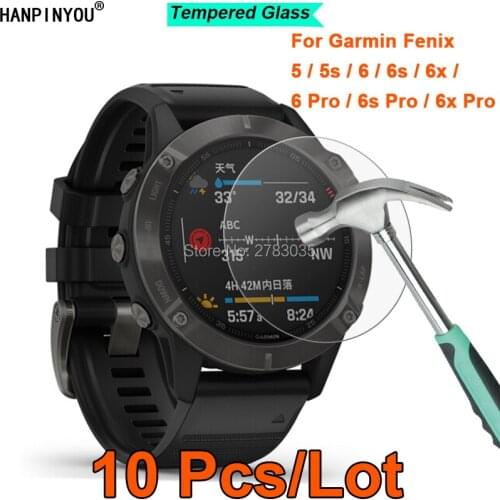 10 Pcs/Lot For Garmin Fenix 5 5s 6 6s 6x Pro Sports Smart Watch 2.5D 9H Toughened Tempered Glass Film Screen Protector Guard