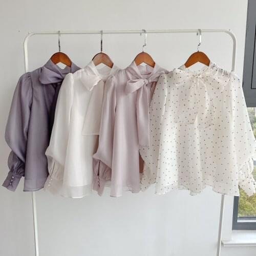 O Neck Lantern Long Sleeve Pullover Blouse Women Spring 2021 New Solid Ol Slim Blusas Lace Patchwork Elegant Shirt Feminino