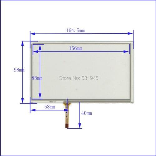 ZhiYuSun 10PCS/LOT 164.5mm*98mm XWT347 164.5*98 GPS7 -inch resistive touch screen display on the outside flat screen handwriting