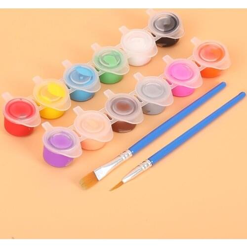 1 Set Metallic Color Acrylic Paint for Textile Drawing Wall Hand Painted Shining Gel Painting Pigment for Artist Art Supplies