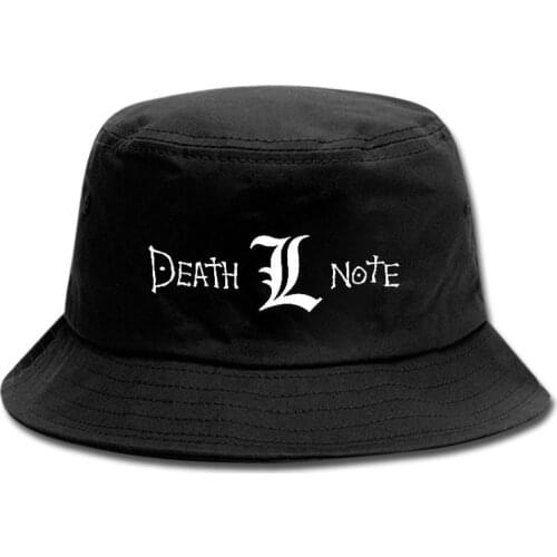 1 Pcs New Japan Anime Death Note Logo Yagami Light L Lawliet Cosplay Hat Fishermans Hat Baseball Cap Figure Toys Children Gifts