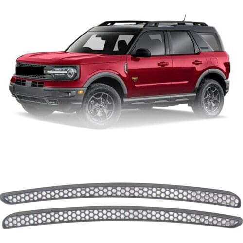 2Pcs Car Front Windshield AC Vent Outlet Trim Cover Strip Decoration for Ford Bronco 2021 Anti-Dirty Accessories
