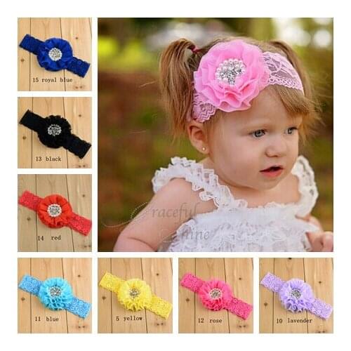 30 pcs/lot Handmade Pearl Flower wide Lace Headband