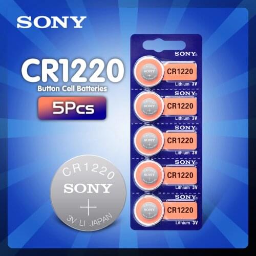 5Pcs For Sony 3v CR1220 Lithim Li-ion Battery DL1220 BR1220 ECR1220 LM1220 KCR1220 L04 5012LC Button Coin Cell Bateria Replace