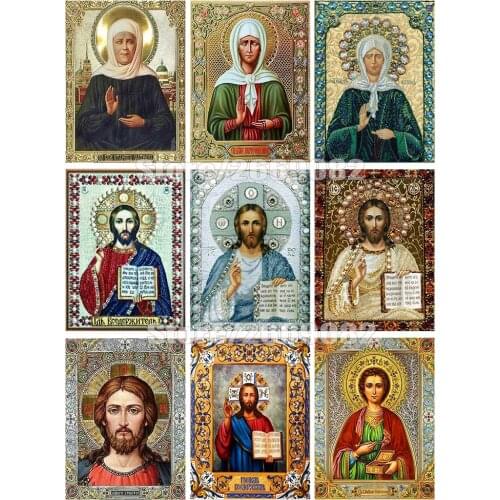 5D Diamond Painting Icons Full Drill Square Diamond Embroidery Religion New Arrival Home Decoration Diamond Art TT1657