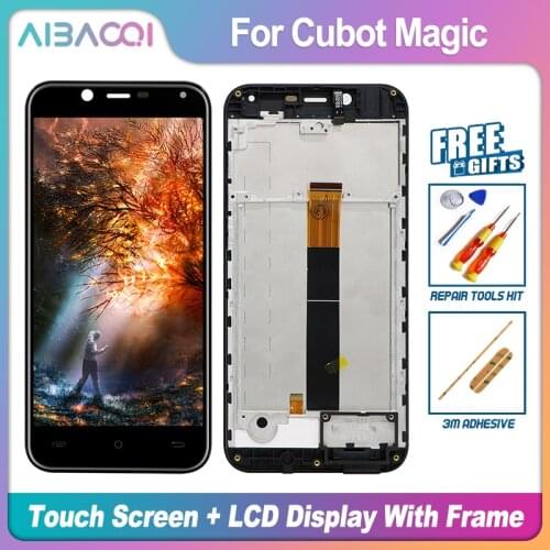 AiBaoQi Brand New 5.0 Inch Touch Screen+1280x720 LCD Display+Frame Assembly Replacement For Cubot Magic Android 7.0 Phone